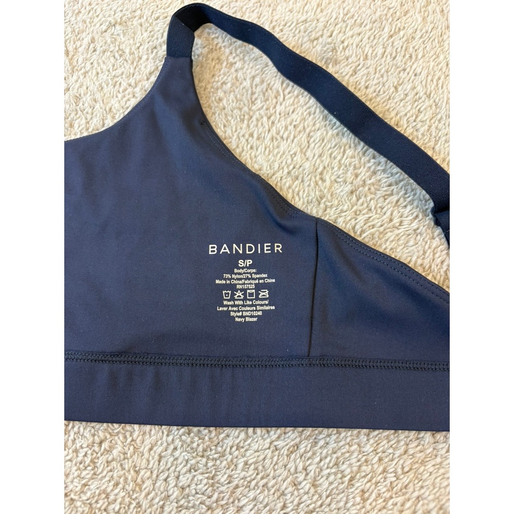Bandier Low Impact Navy Blue Adjustable Strap Sports Bra BND10240 Small - Picture 4 of 8